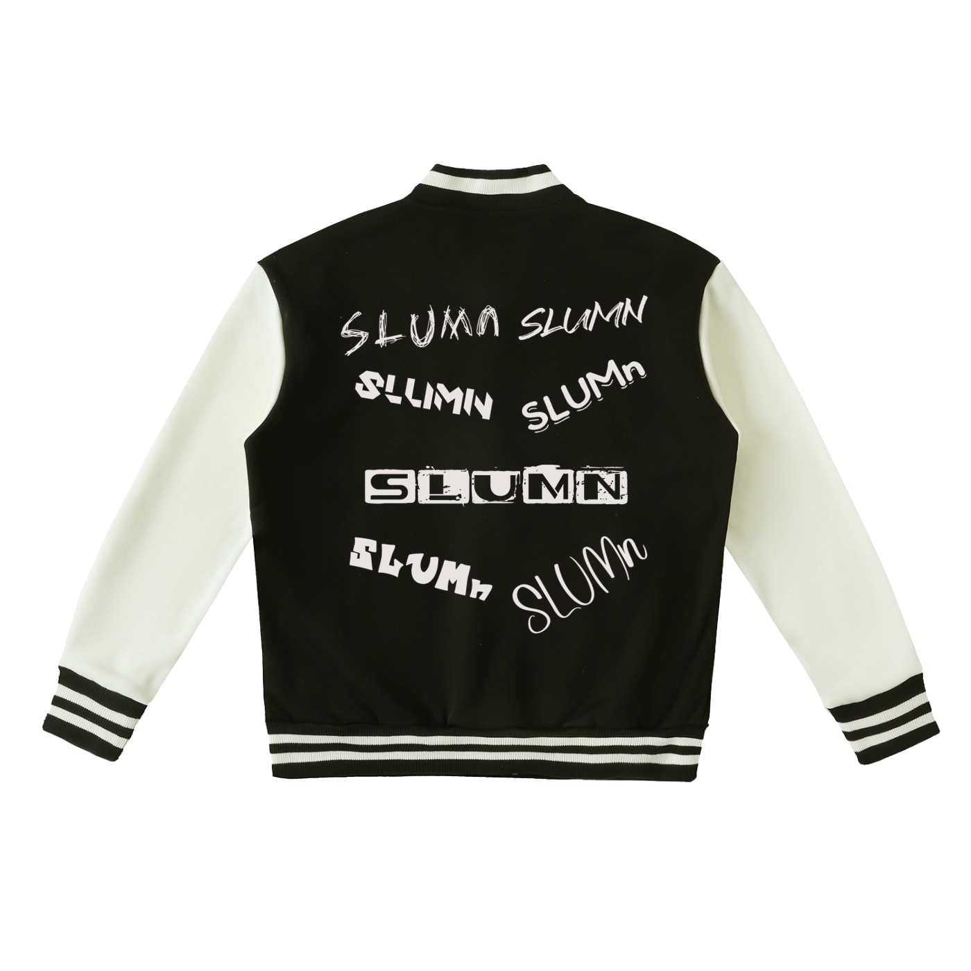 Two-Tone Fleeced Varsity Jacket