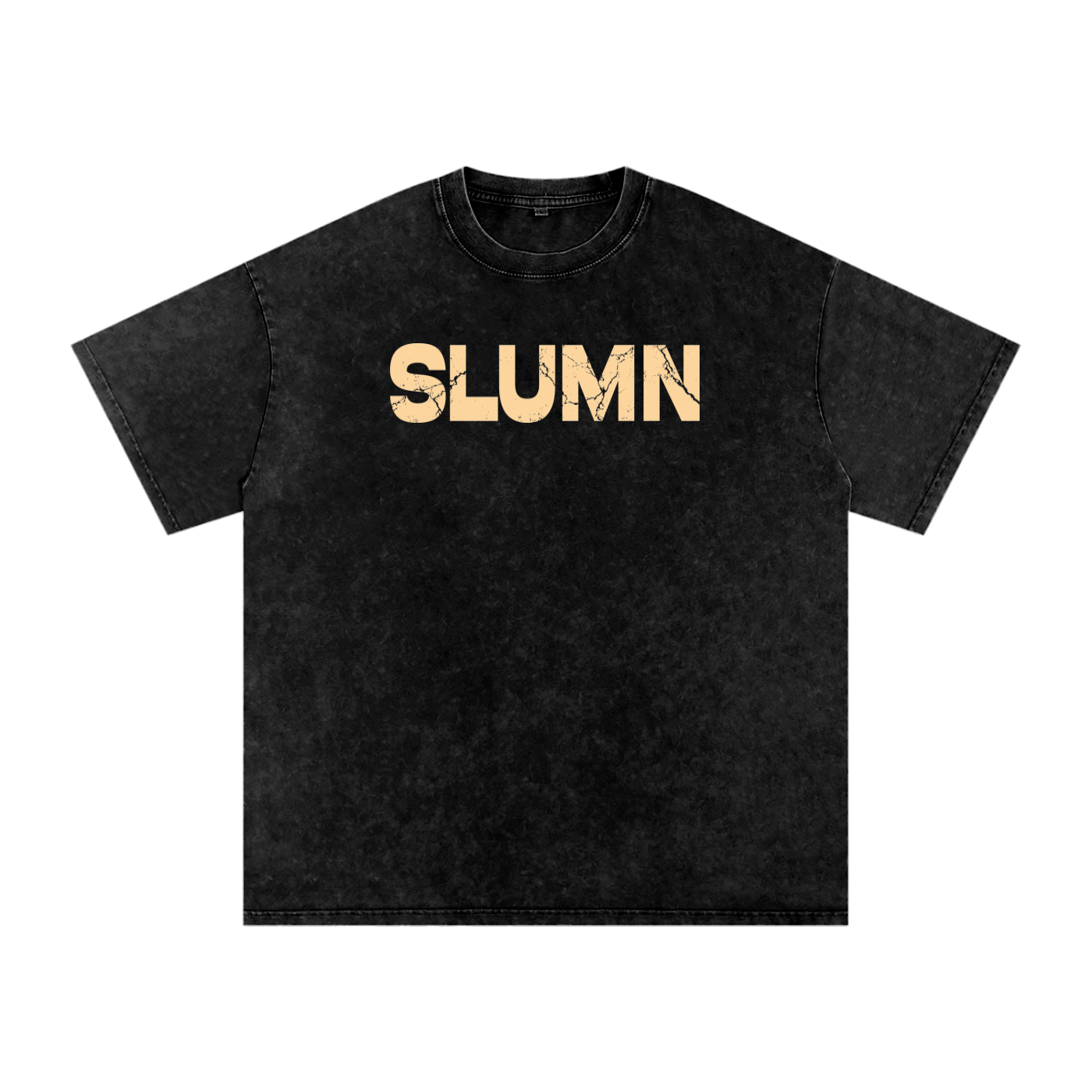 SLUMn Built Different Snow Washed Oversized Cotton T-Shirt
