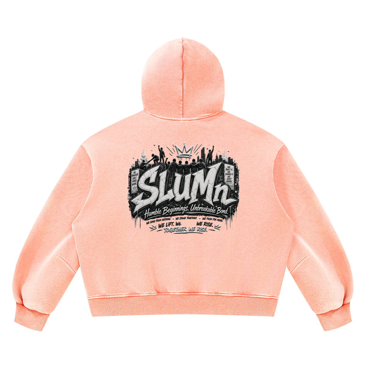 SLUMn FHB Vintage Wash Boxy Fleece Hoodie