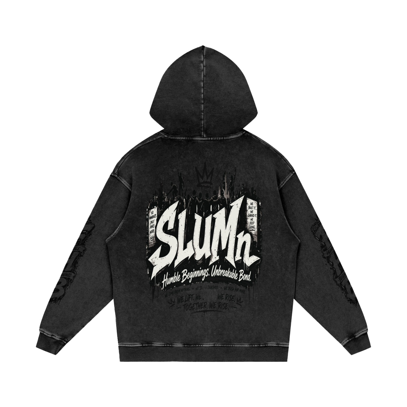 SLUMn 'From Humble Beginnings' Snow Washed Hoodie