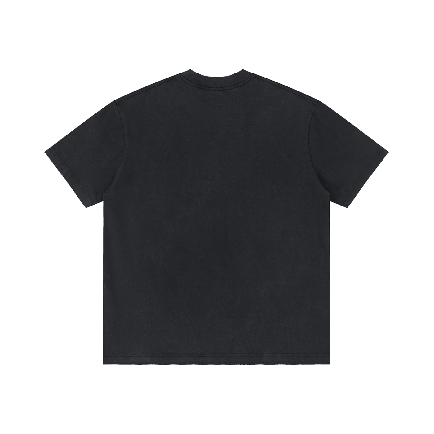 SLUMn SILENCE Vintage Wash Distressed Drop-Shoulder Tee