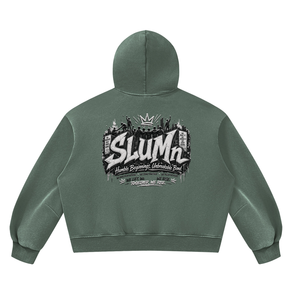 SLUMn FHB Vintage Wash Boxy Fleece Hoodie