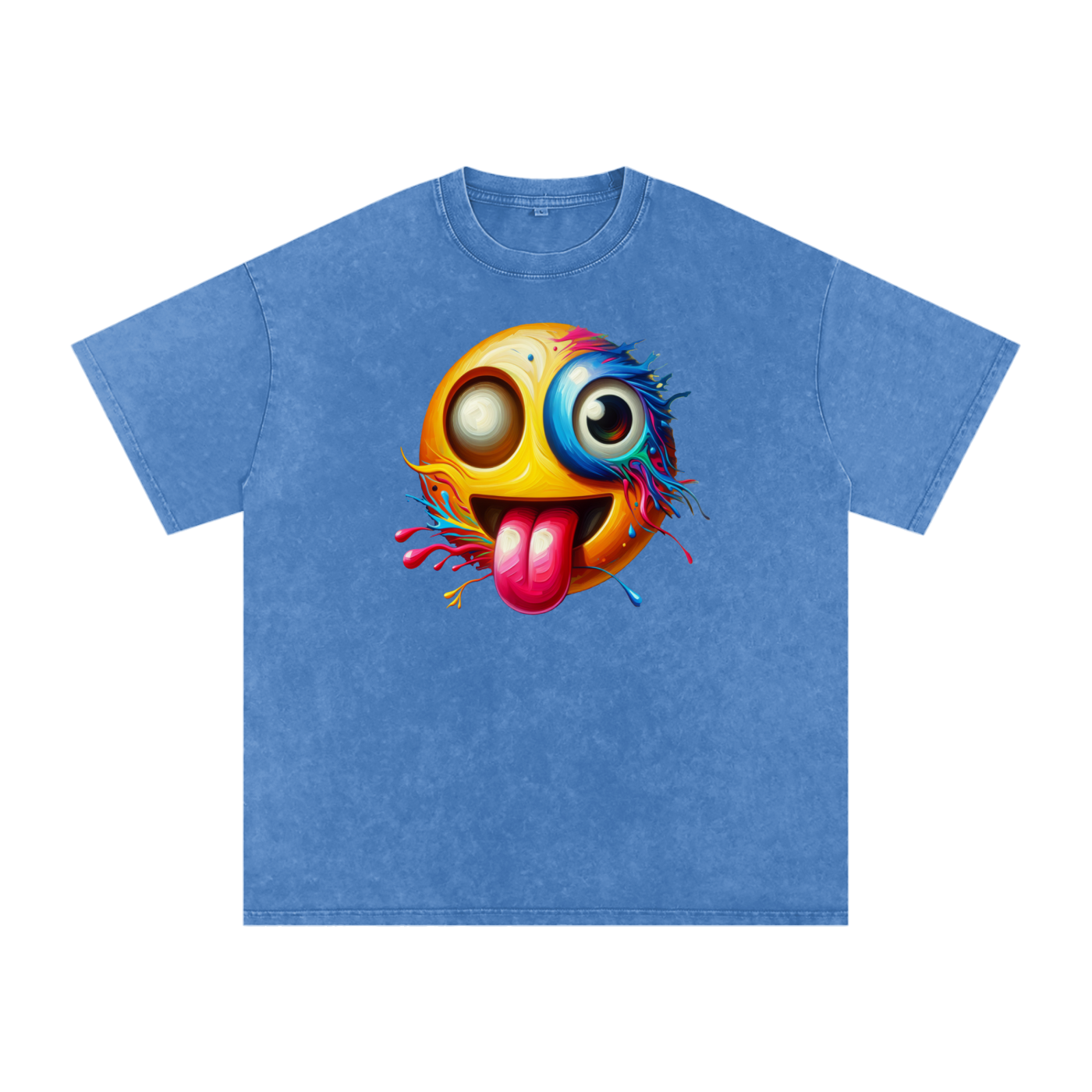 SLUMn Don't Encourage Me Snow Washed Oversized Cotton Tee
