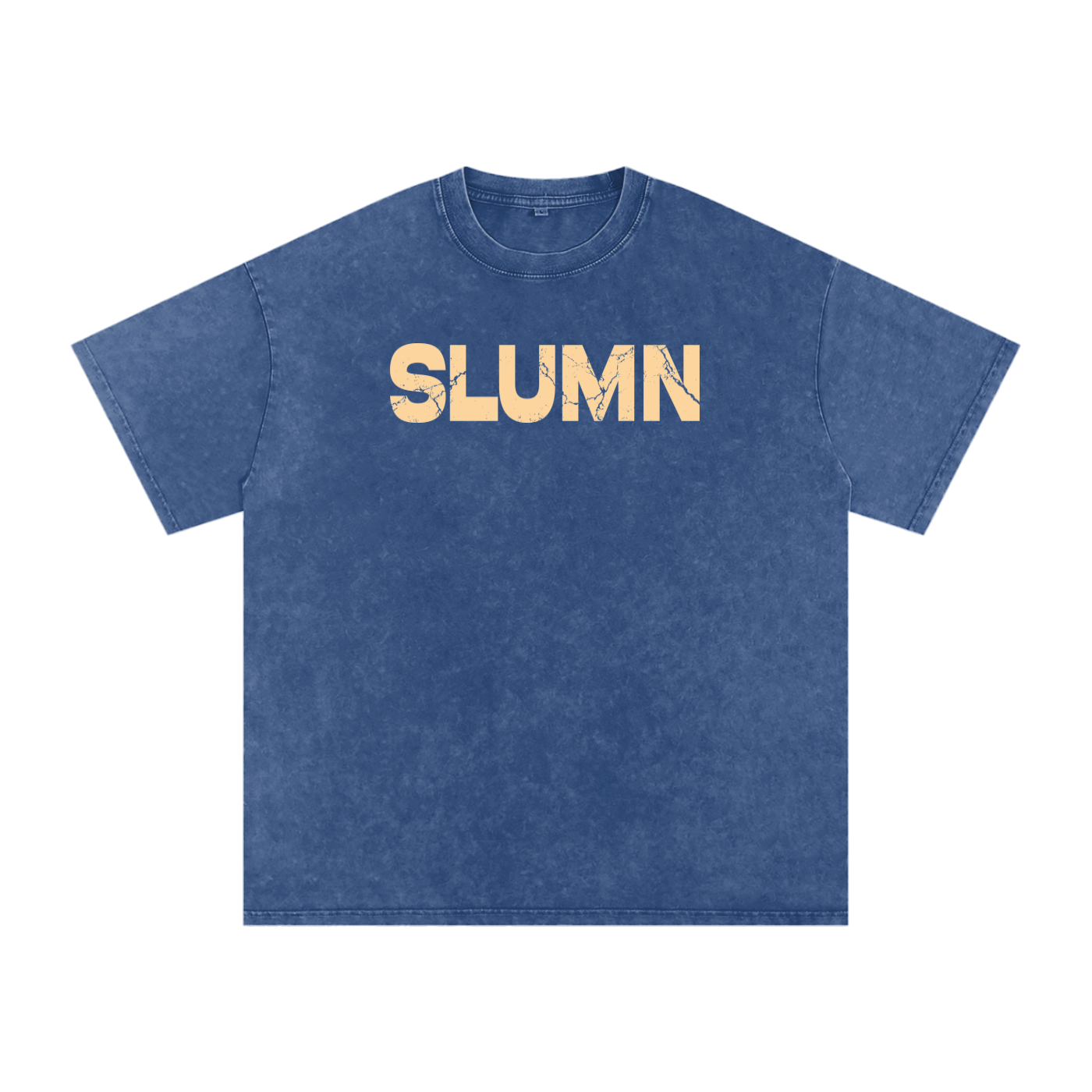 SLUMn Built Different Snow Washed Oversized Cotton T-Shirt