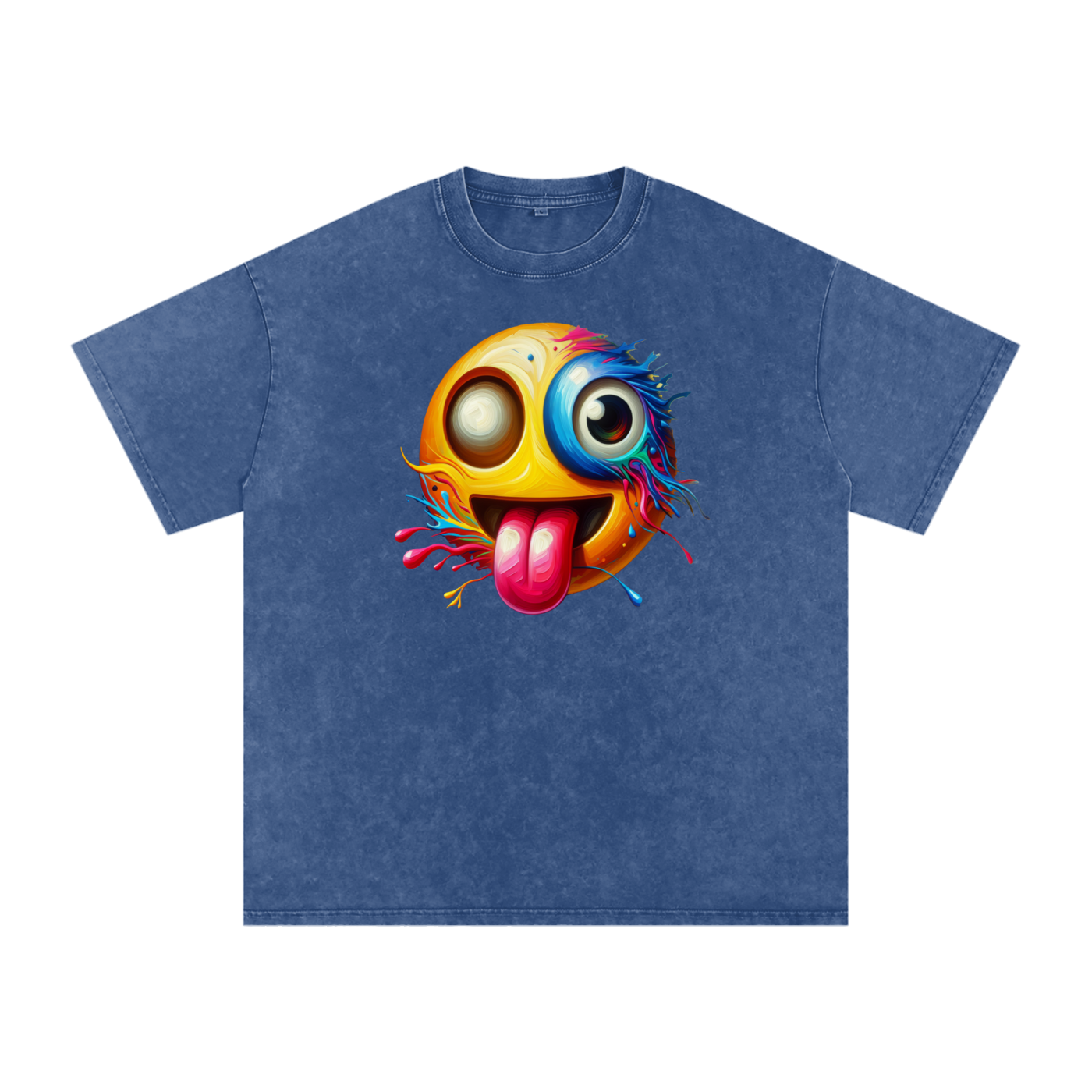 SLUMn Don't Encourage Me Snow Washed Oversized Cotton Tee