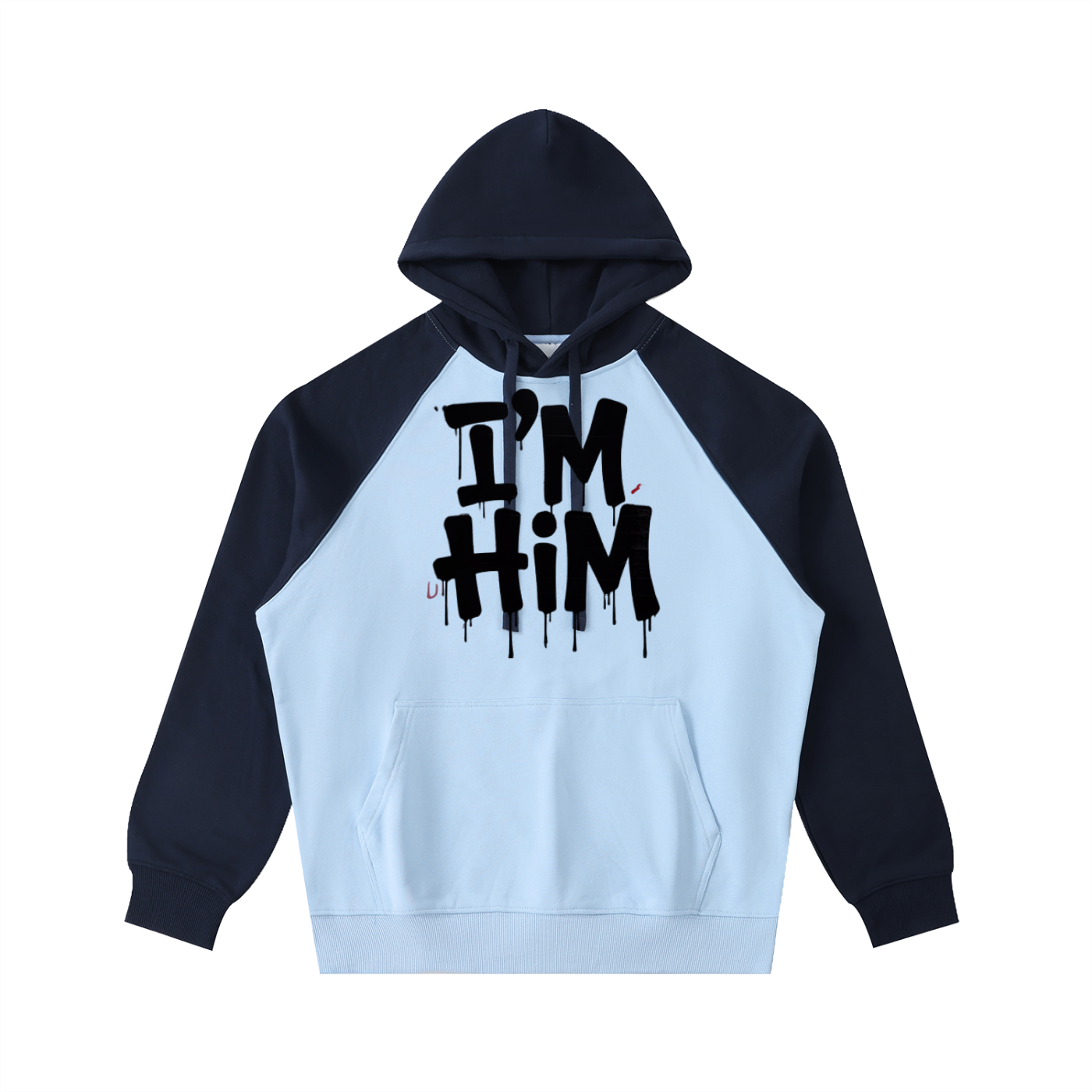 Color-Block Raglan Sleeve Hoodie