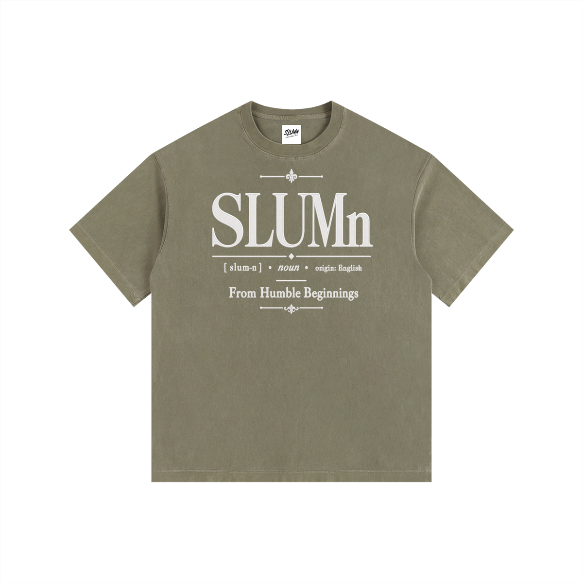 SLUMn Definition Tee — Vintage Washed Oversized Cotton T-Shirt