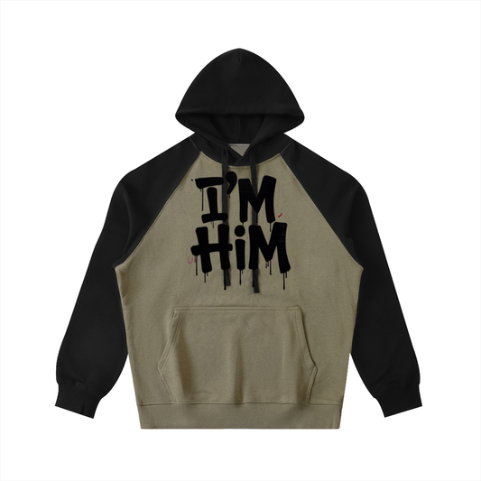 Color-Block Raglan Sleeve Hoodie