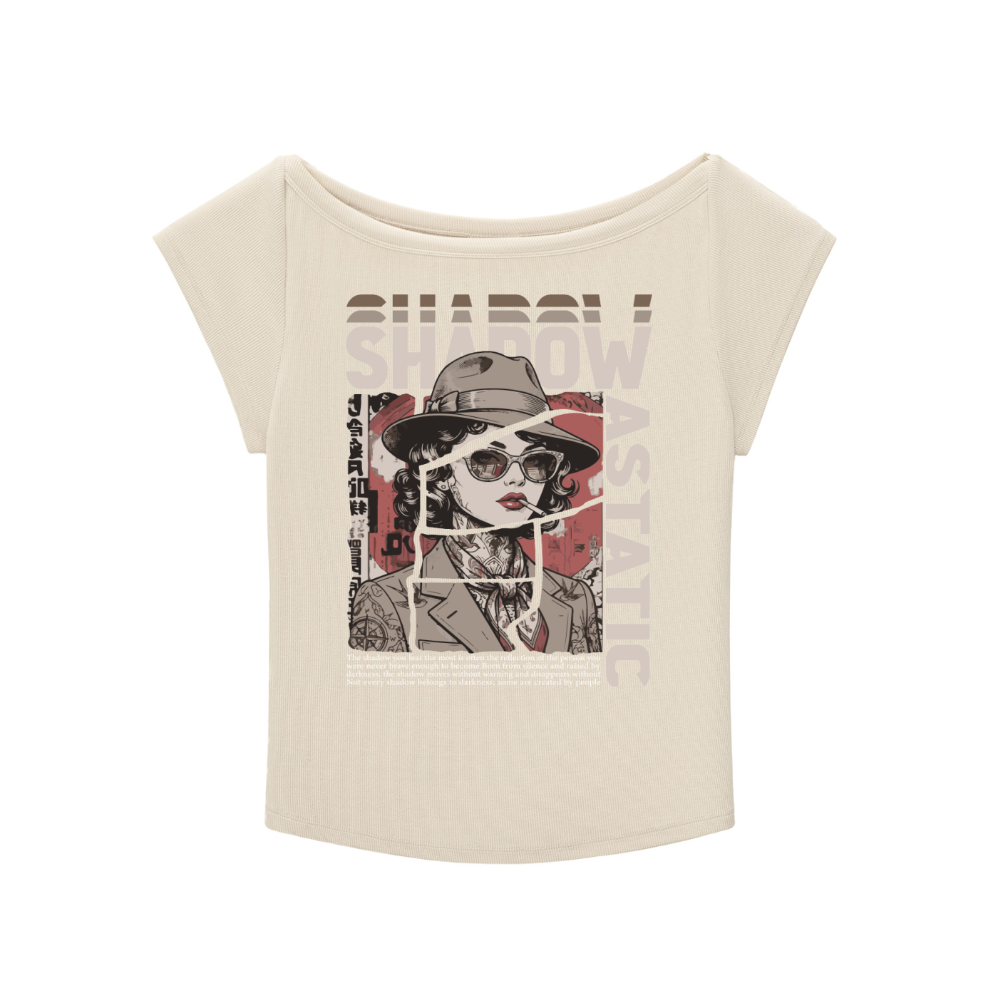 SLUMn Wide Neck Baby Tee