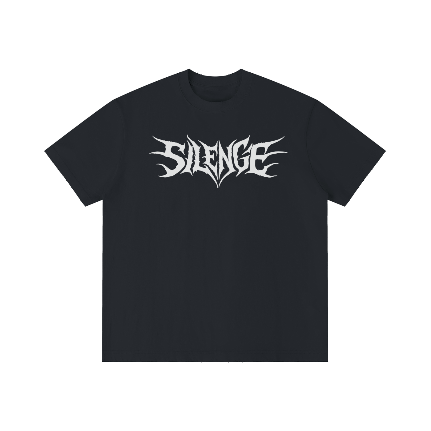 SLUMn SILENCE Vintage Wash Distressed Drop-Shoulder Tee