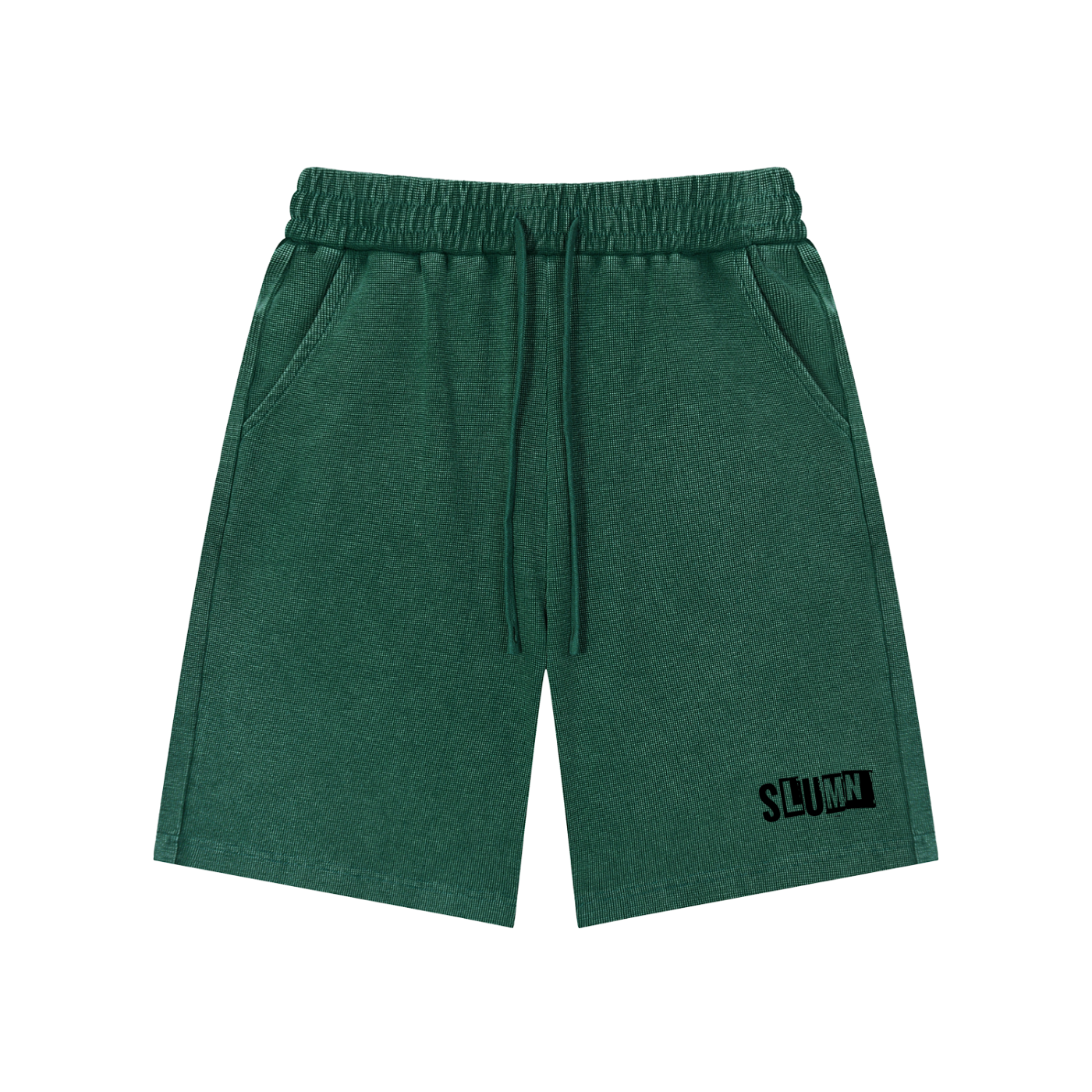 SLUMn Mineral Wash Waffle Knit Shorts