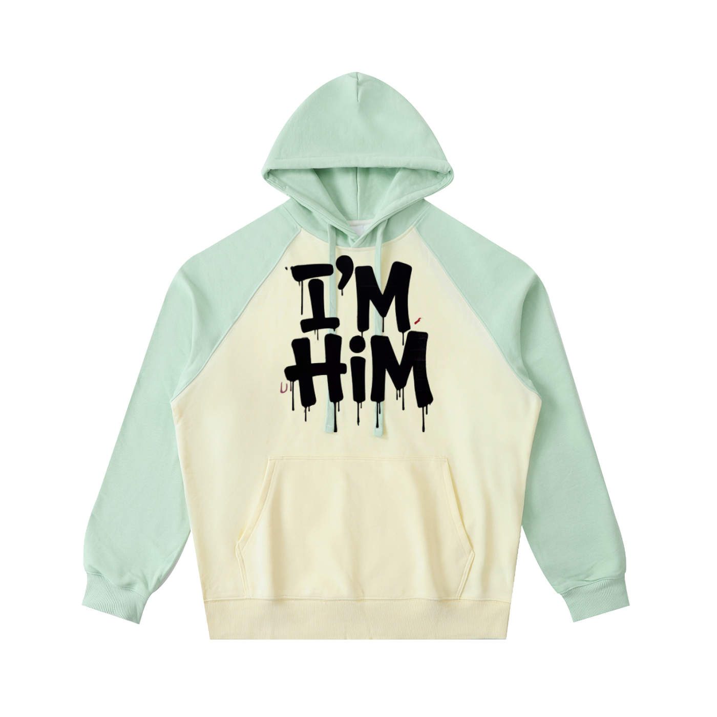 Color-Block Raglan Sleeve Hoodie