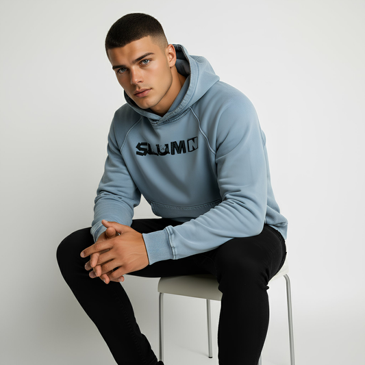 Snow Wash Hand-Frayed Heavyweight  Hoodie