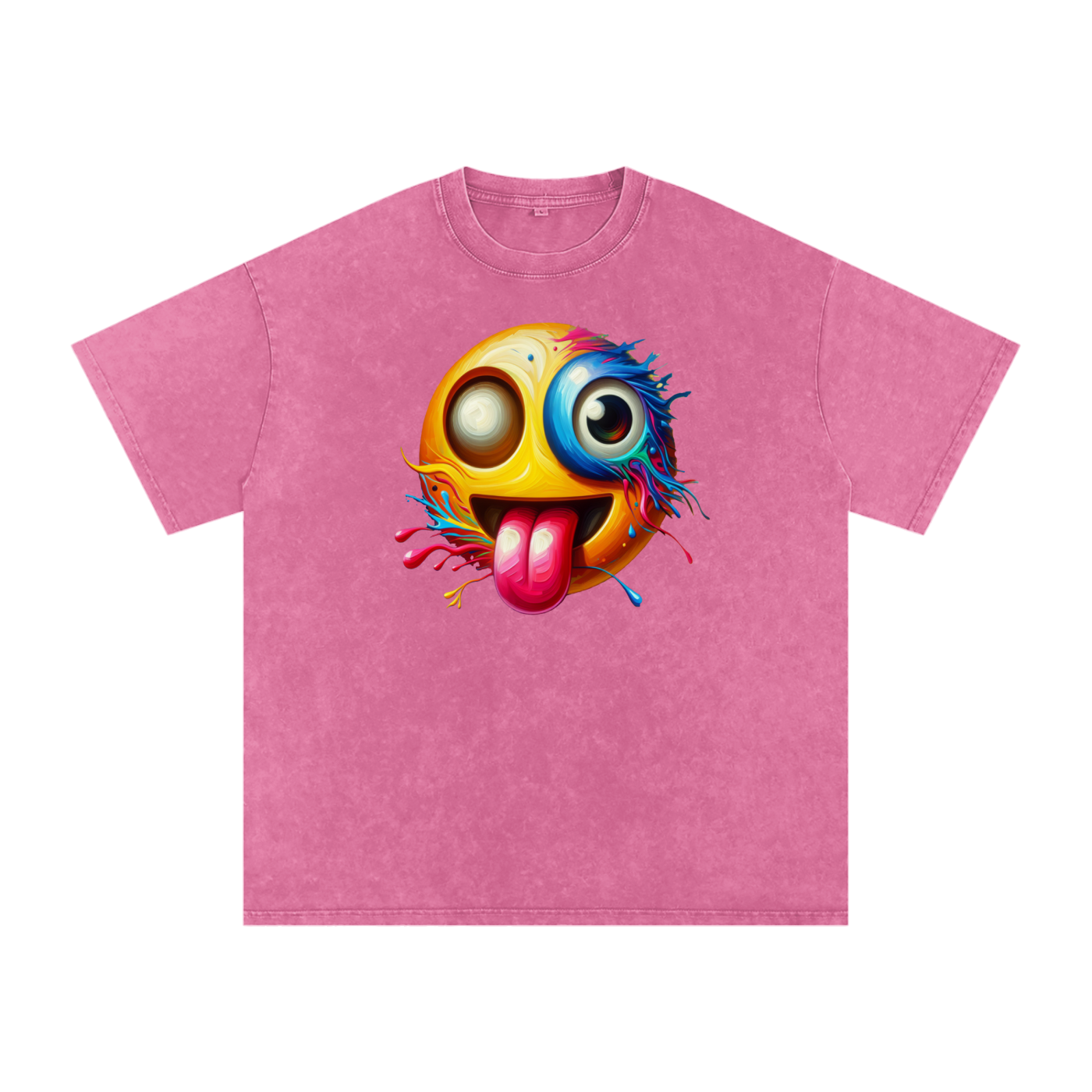 SLUMn Don't Encourage Me Snow Washed Oversized Cotton Tee