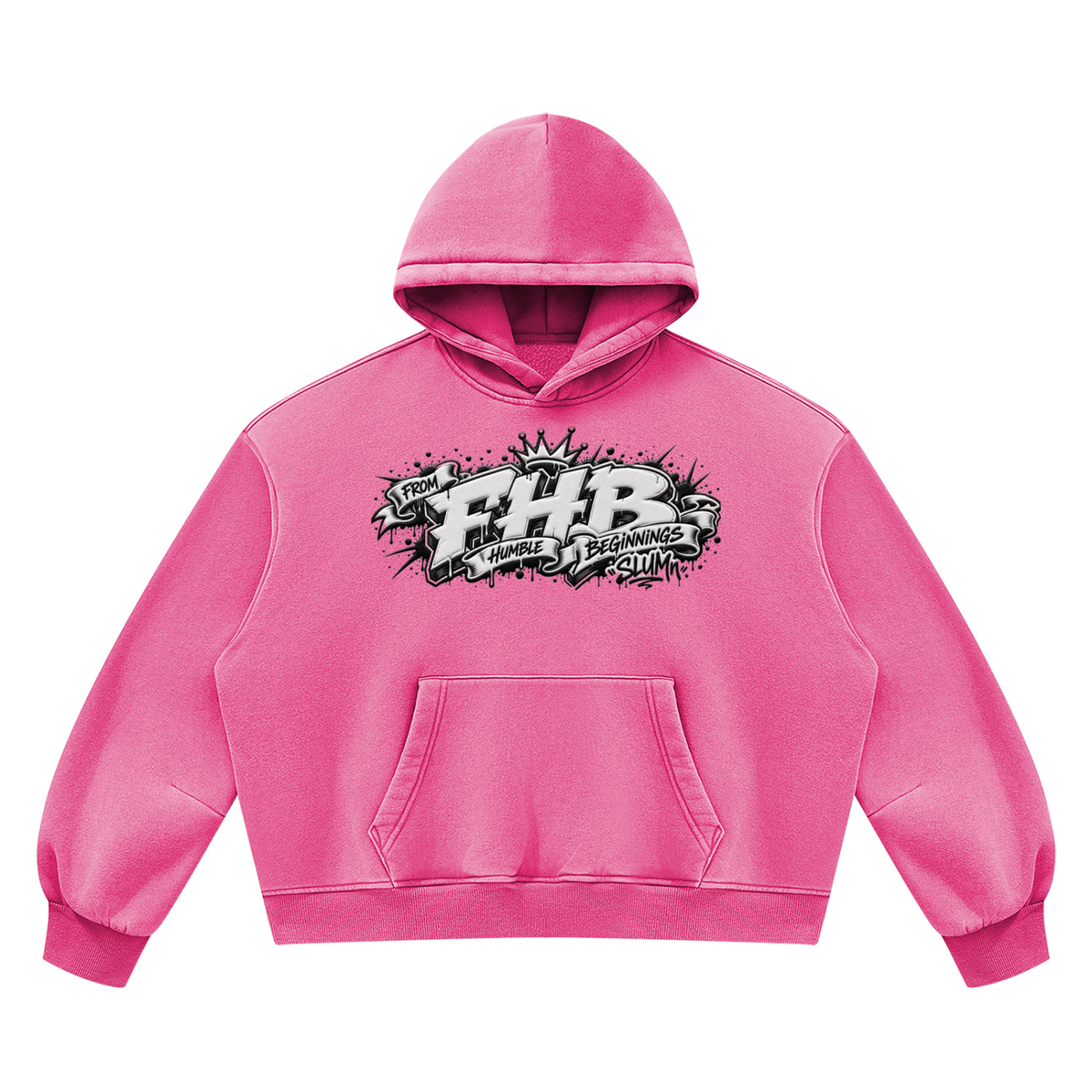 SLUMn FHB Vintage Wash Boxy Fleece Hoodie