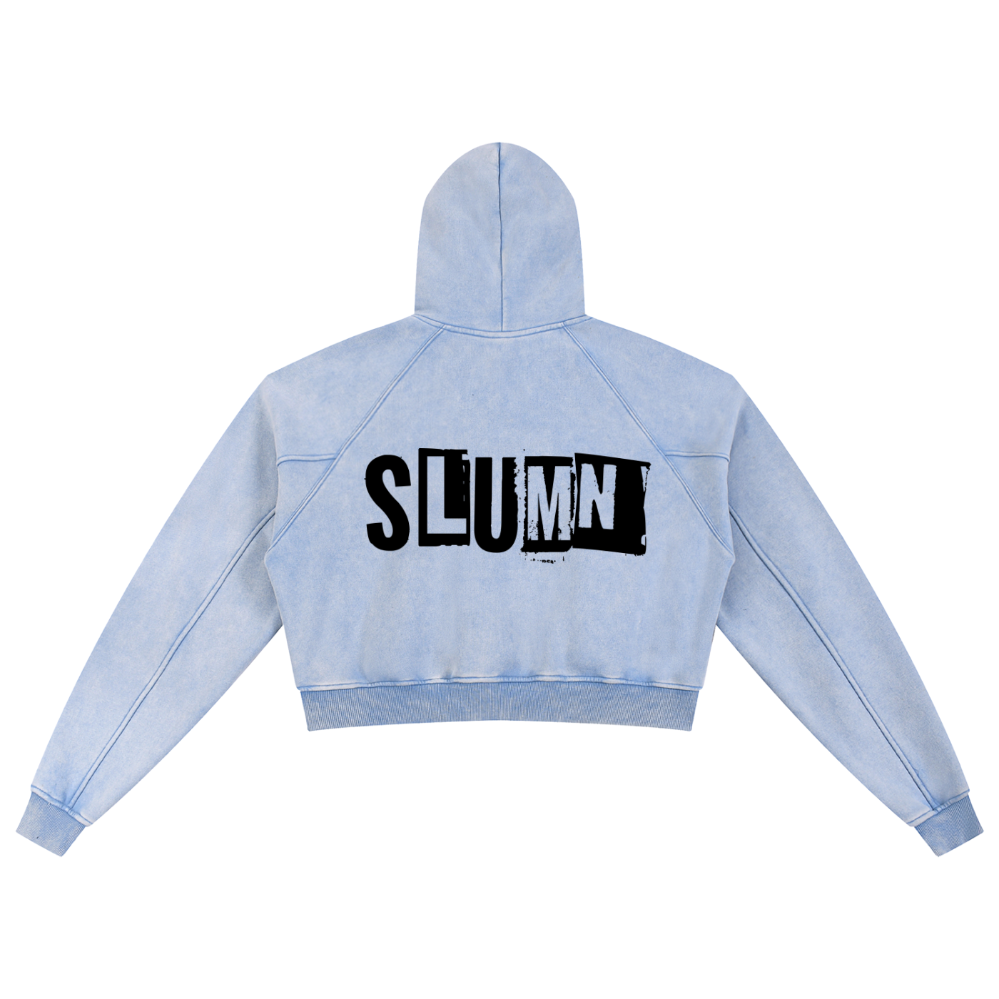 Snow Washed Cropped Hoodie