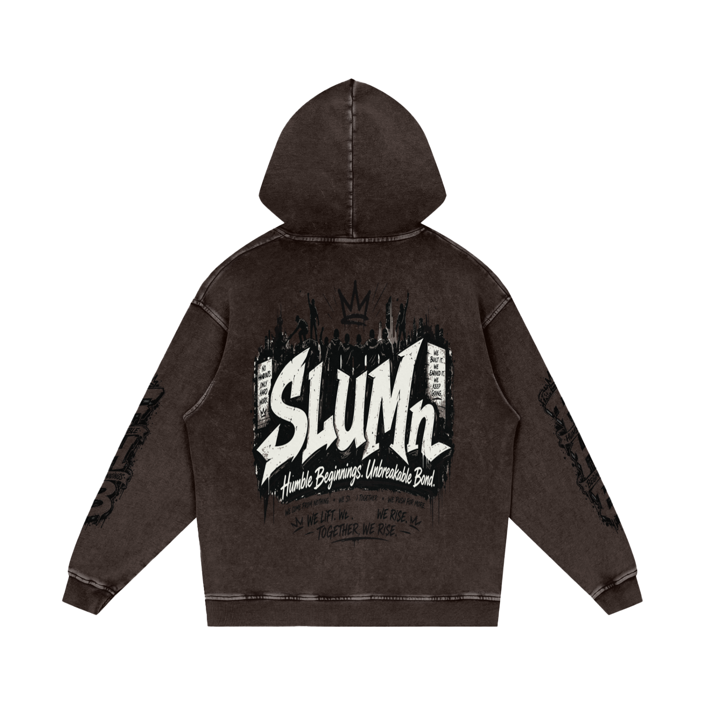 SLUMn 'From Humble Beginnings' Snow Washed Hoodie