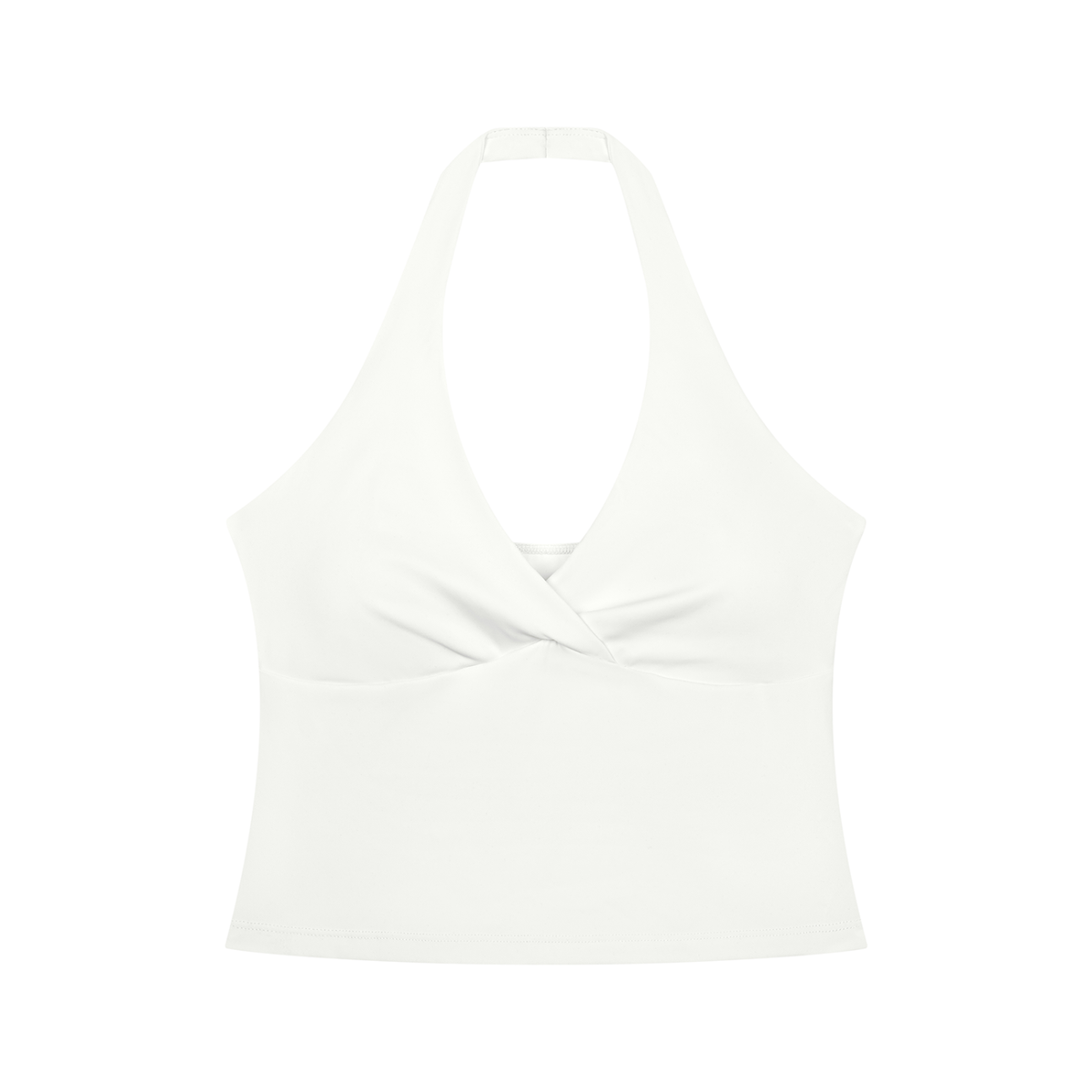 SLUMn Ruched Halter Yoga Crop Tank Top