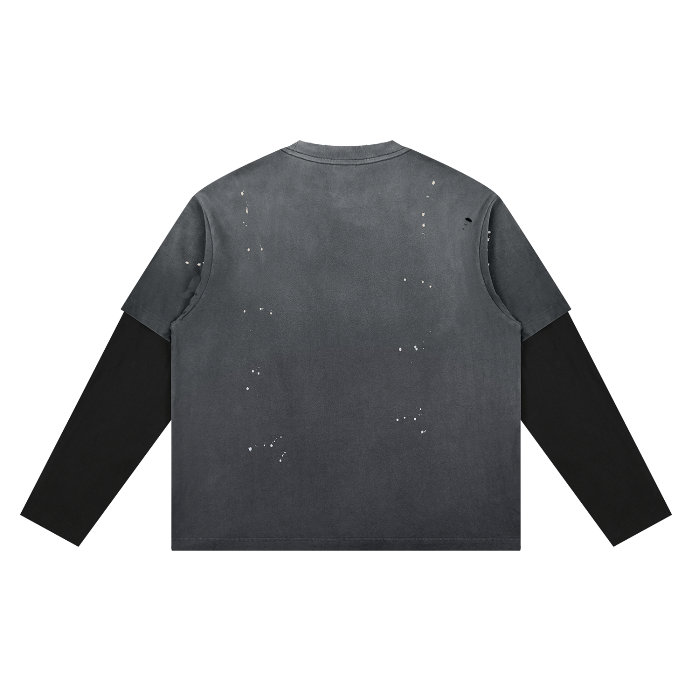 SLUMn "Fight for old DC" Vintage Wash Distressed Layer T-Shirt