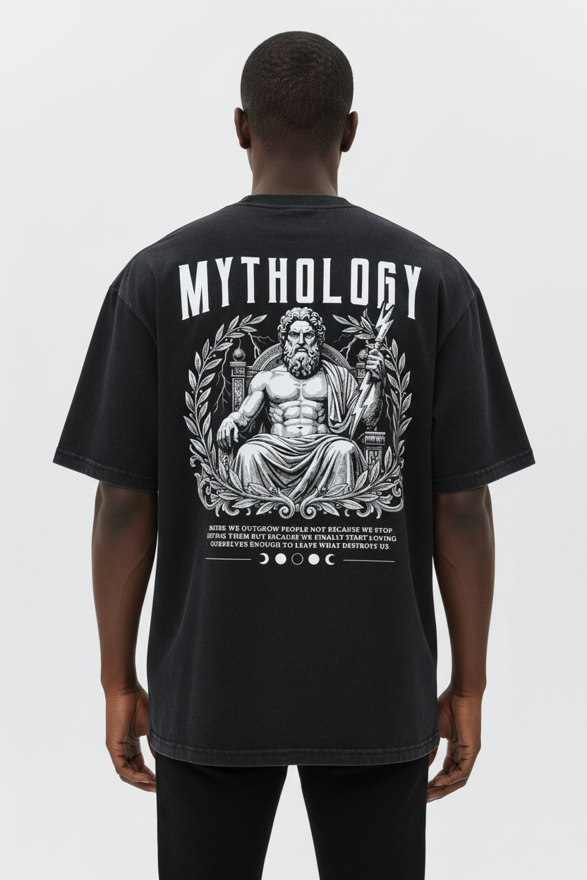 SLUMn Mythology Snow Washed Oversized T-Shirt