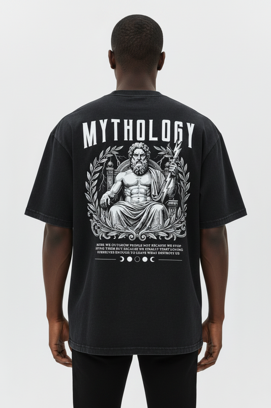 SLUMn Mythology Snow Washed Oversized T-Shirt