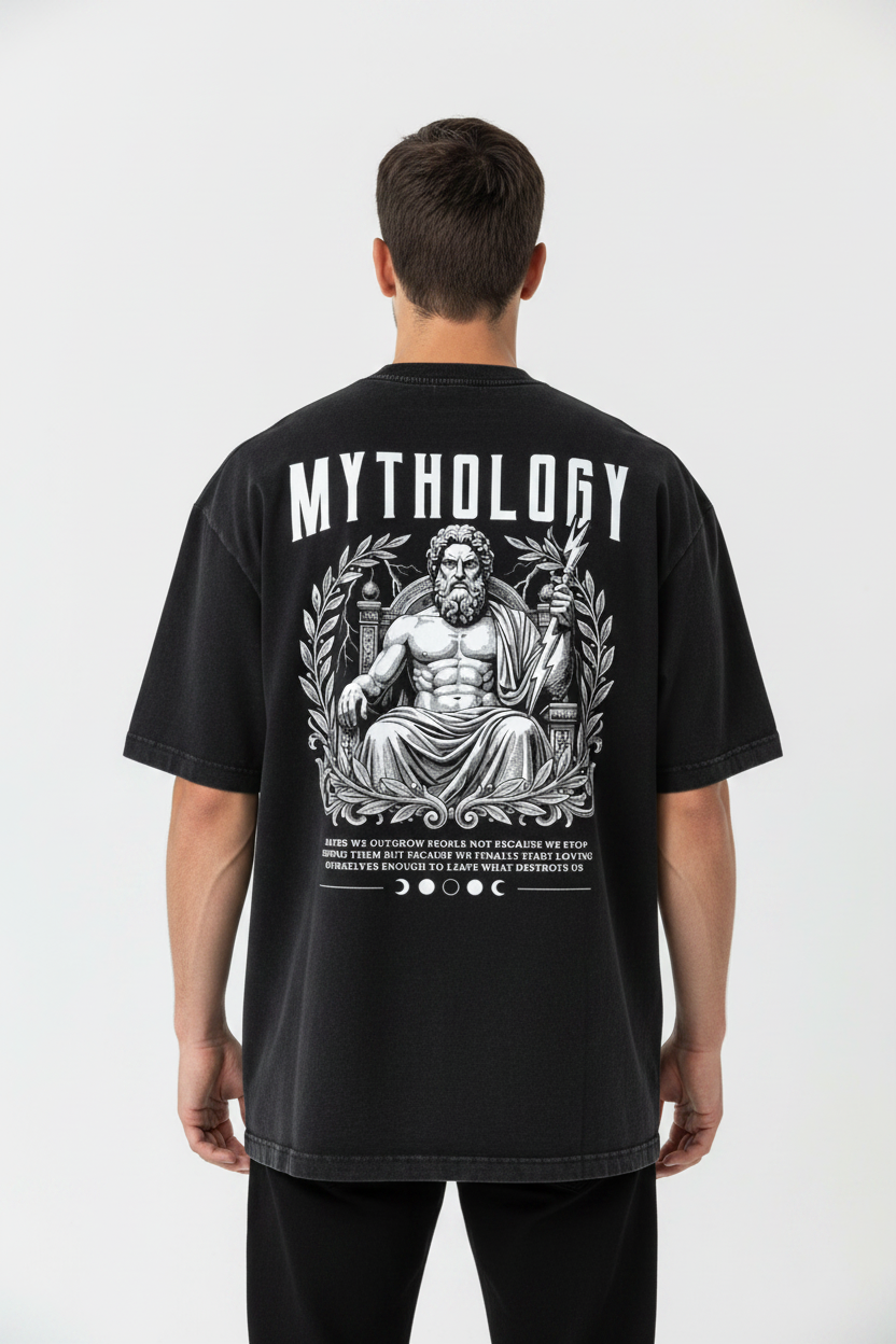 SLUMn Mythology Snow Washed Oversized T-Shirt