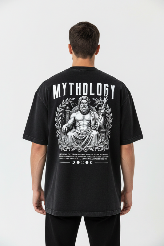 SLUMn Mythology Snow Washed Oversized T-Shirt