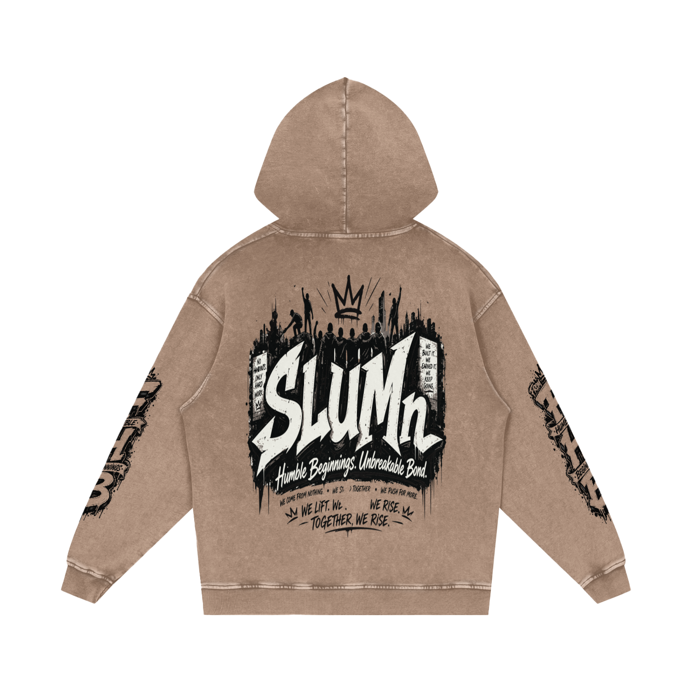 SLUMn 'From Humble Beginnings' Snow Washed Hoodie