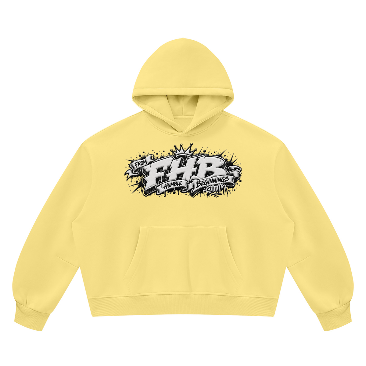 SLUMn FHB Vintage Wash Boxy Fleece Hoodie