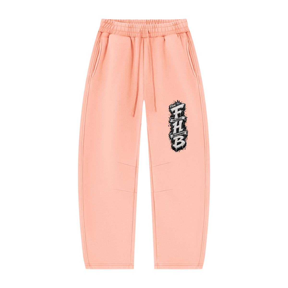 SLUMn FHB Vintage Wash Barrel-Leg Fleece Sweatpants