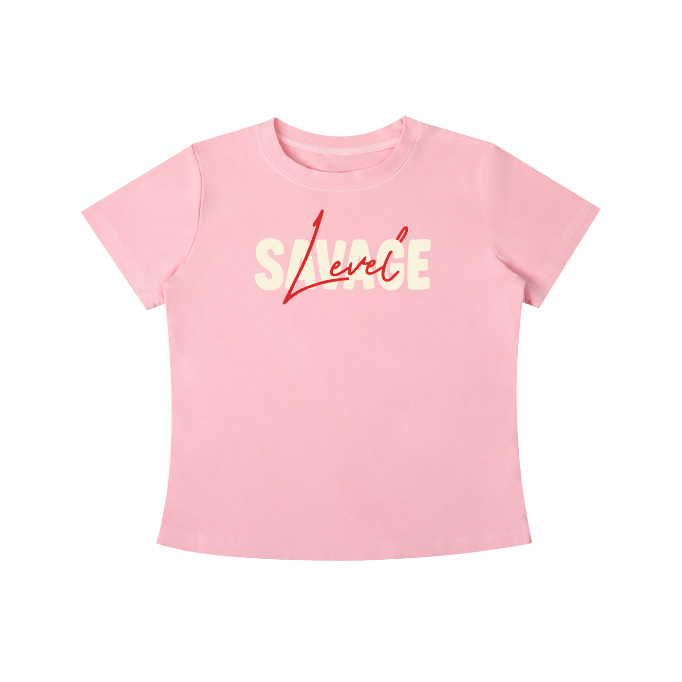 SLUMn Savage Women's Vintage Wash Drop-Shoulder Crop Tee