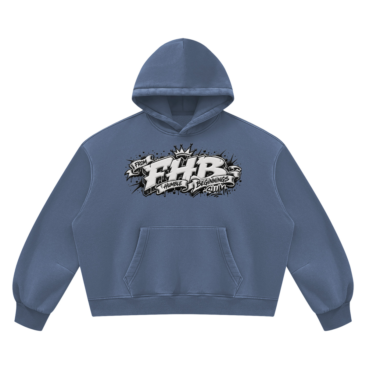 SLUMn FHB Vintage Wash Boxy Fleece Hoodie