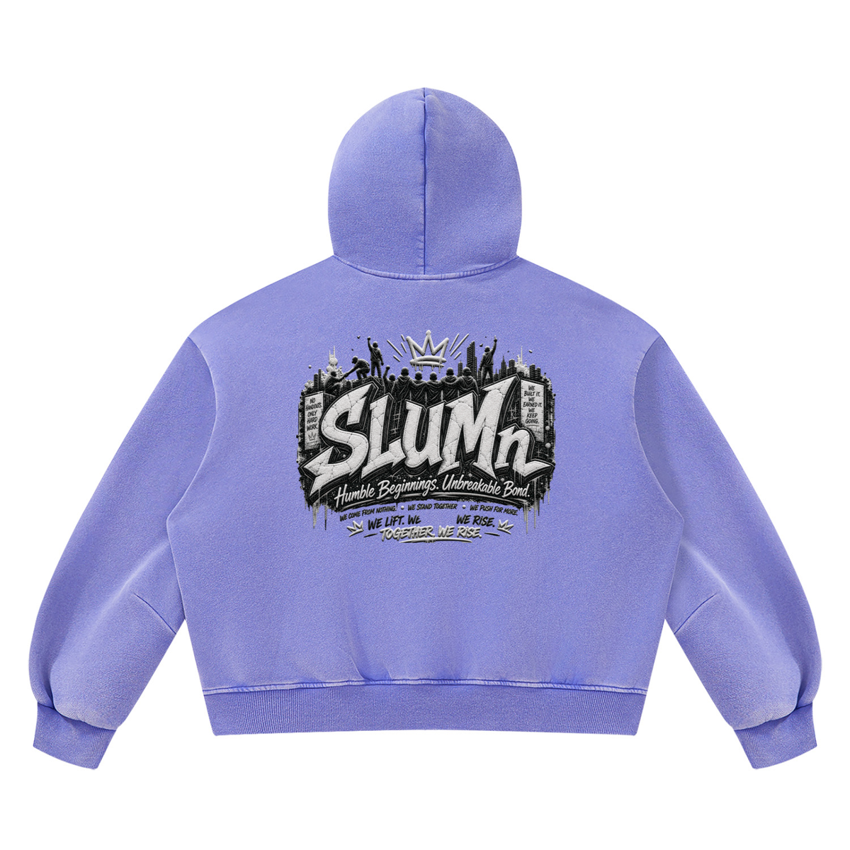 SLUMn FHB Vintage Wash Boxy Fleece Hoodie