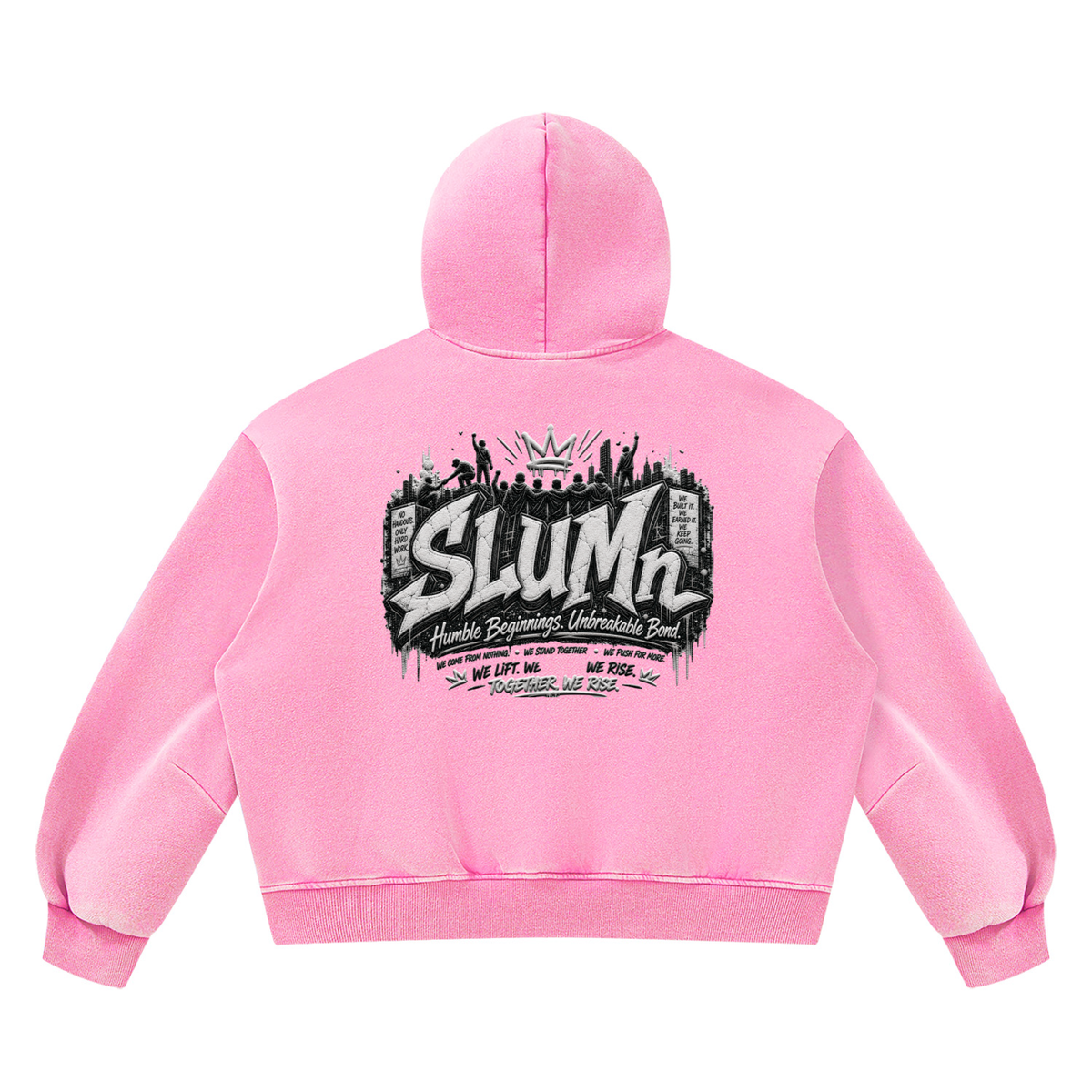 SLUMn FHB Vintage Wash Boxy Fleece Hoodie