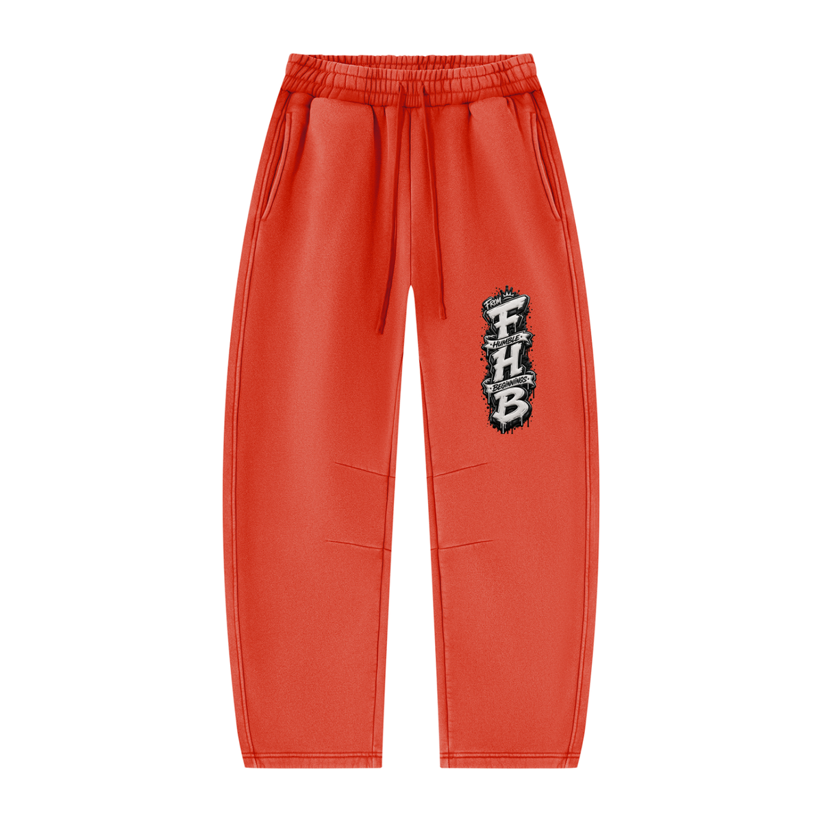 SLUMn FHB Vintage Wash Barrel-Leg Fleece Sweatpants