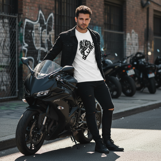 SLUMn Biker Unisex organic cotton t-shirt
