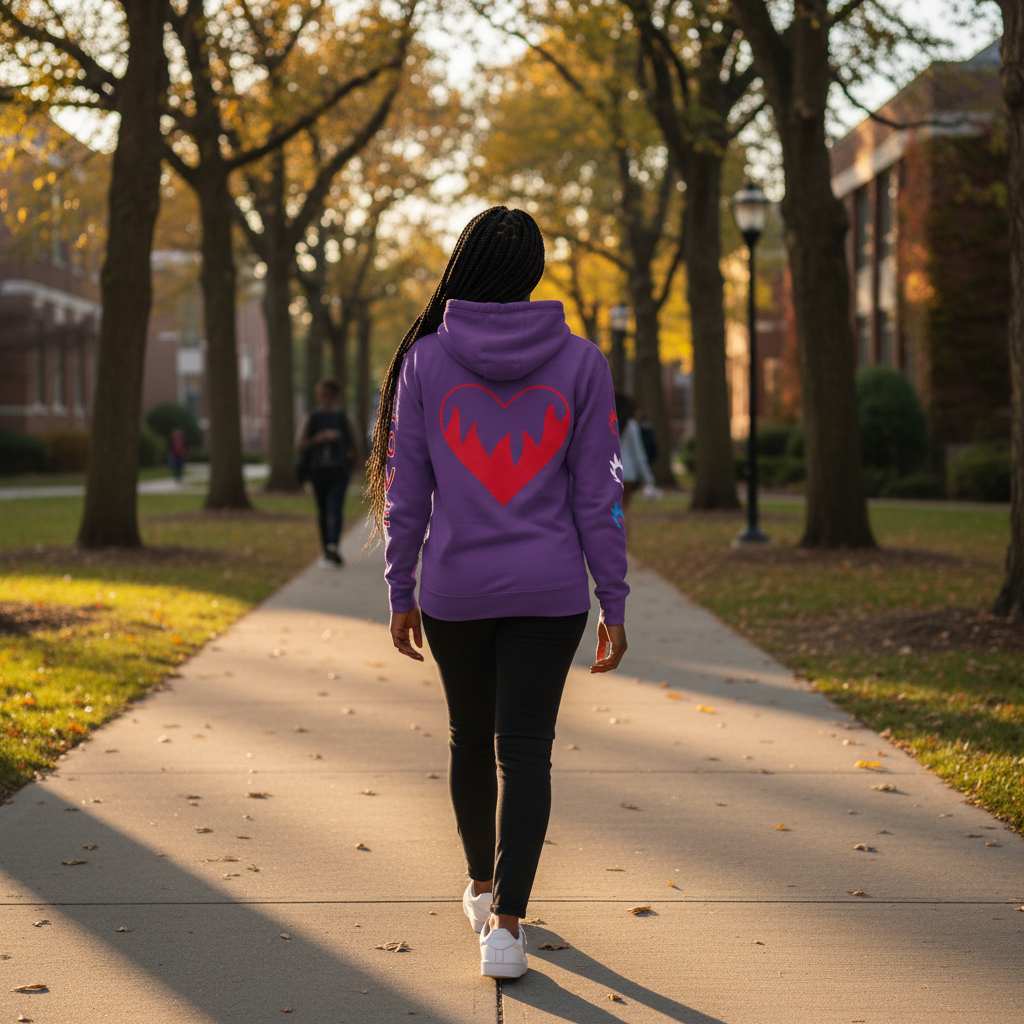 SLUMn Love Loyalty Respect Premium Heavyweight Hoodie