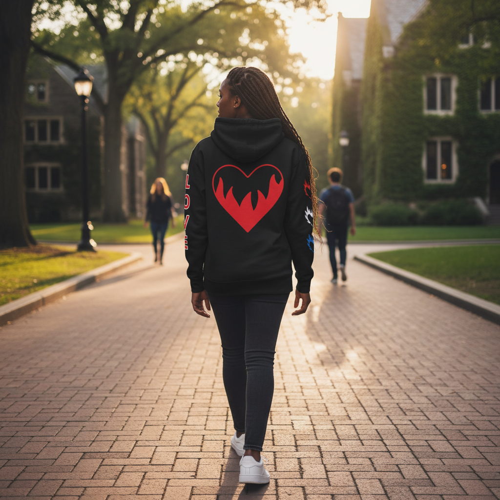 SLUMn Love Loyalty Respect Premium Heavyweight Hoodie