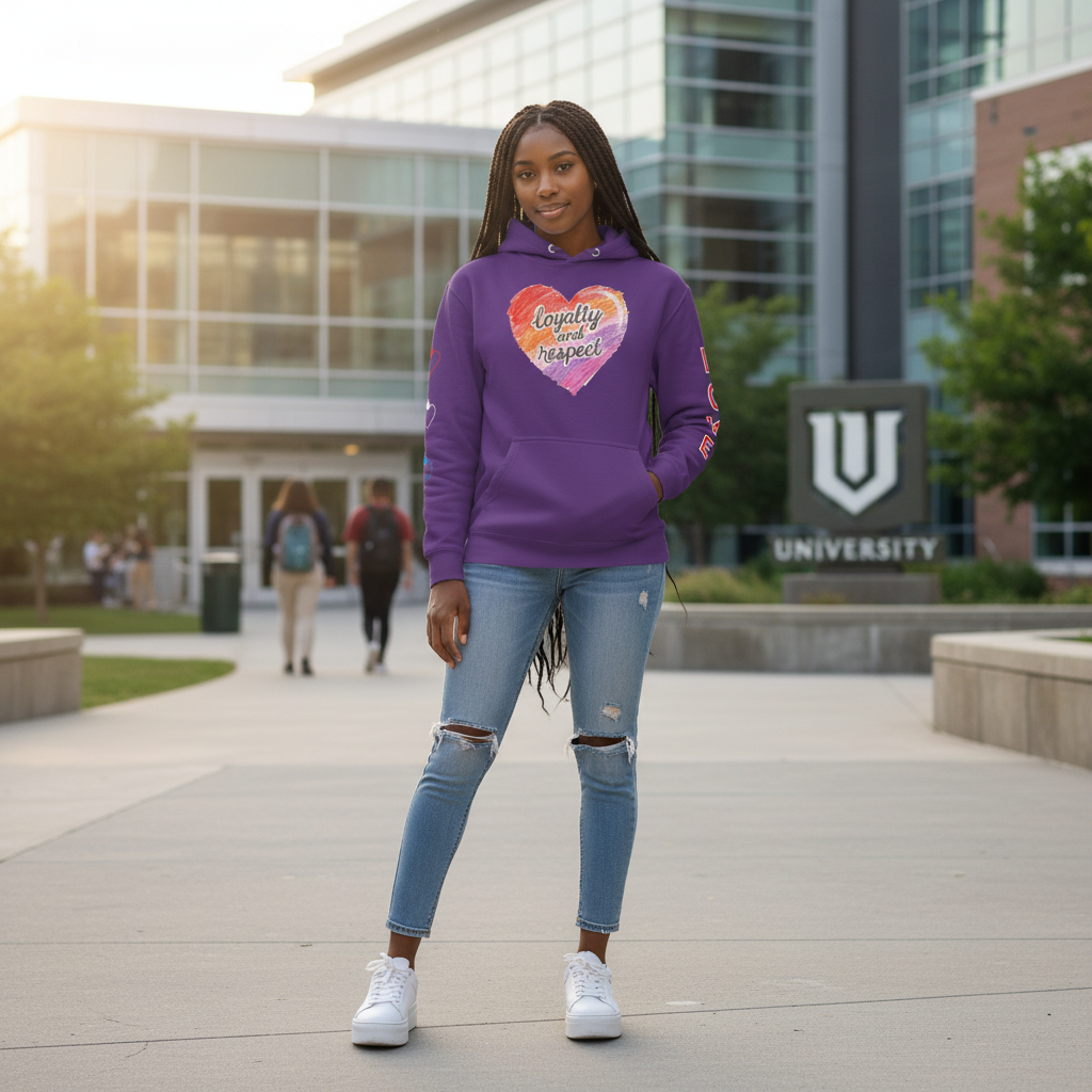 SLUMn Love Loyalty Respect Premium Heavyweight Hoodie