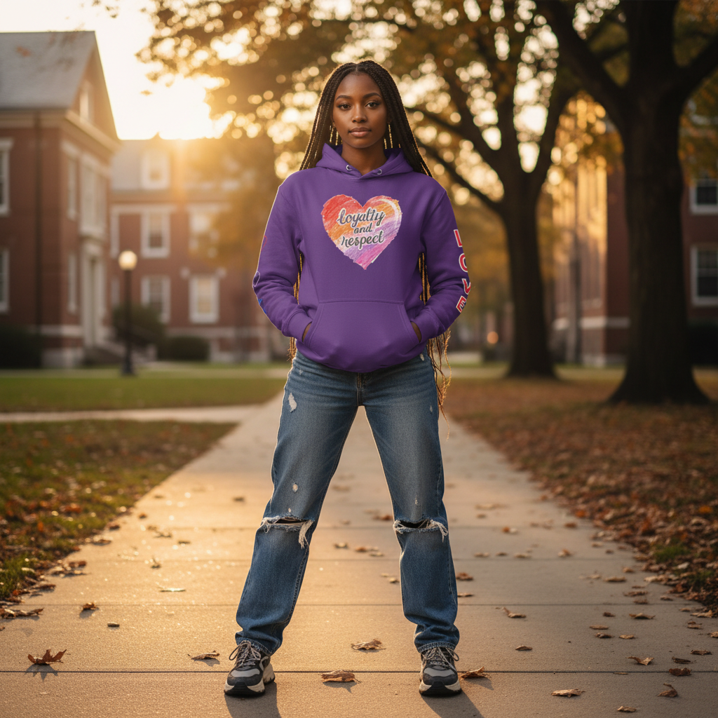SLUMn Love Loyalty Respect Premium Heavyweight Hoodie