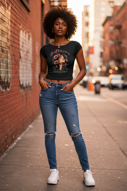 SLUMn Softness Essential Wide Neck Crop Tee