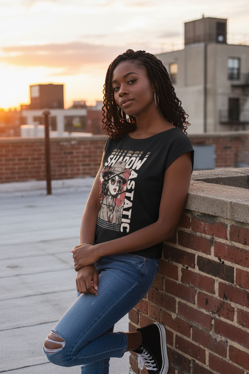 SLUMn Wide Neck Baby Tee