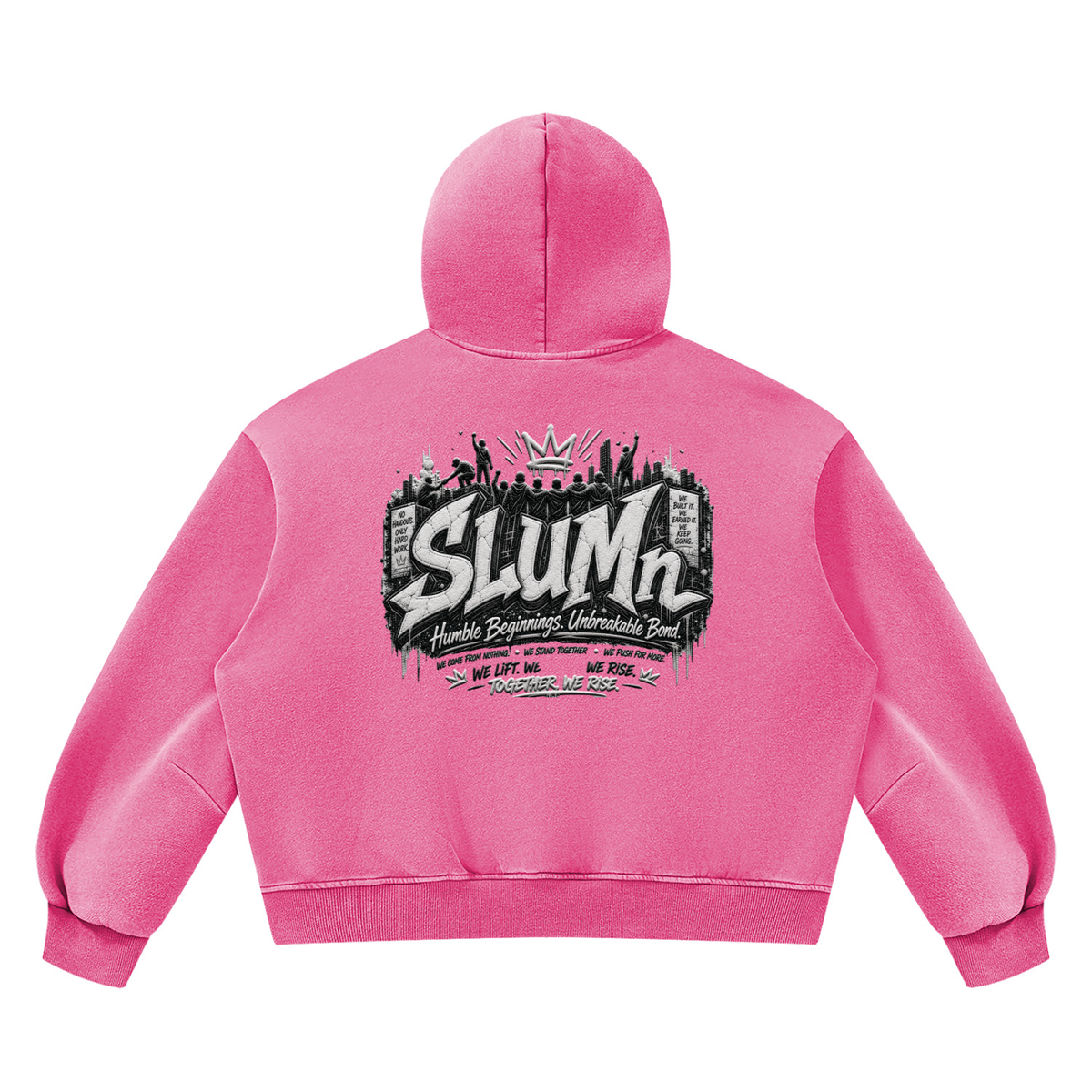 SLUMn FHB Vintage Wash Boxy Fleece Hoodie