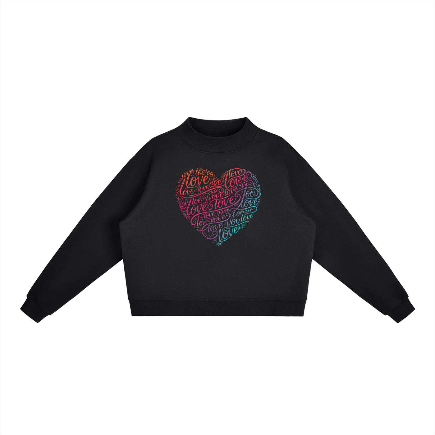 SLUMn Heart 3 Essential Fleece Mock-Neck Crew