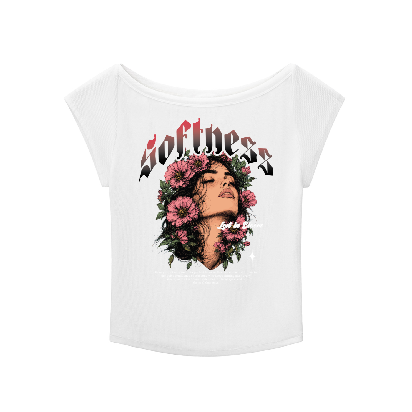 SLUMn Softness Essential Wide Neck Crop Tee