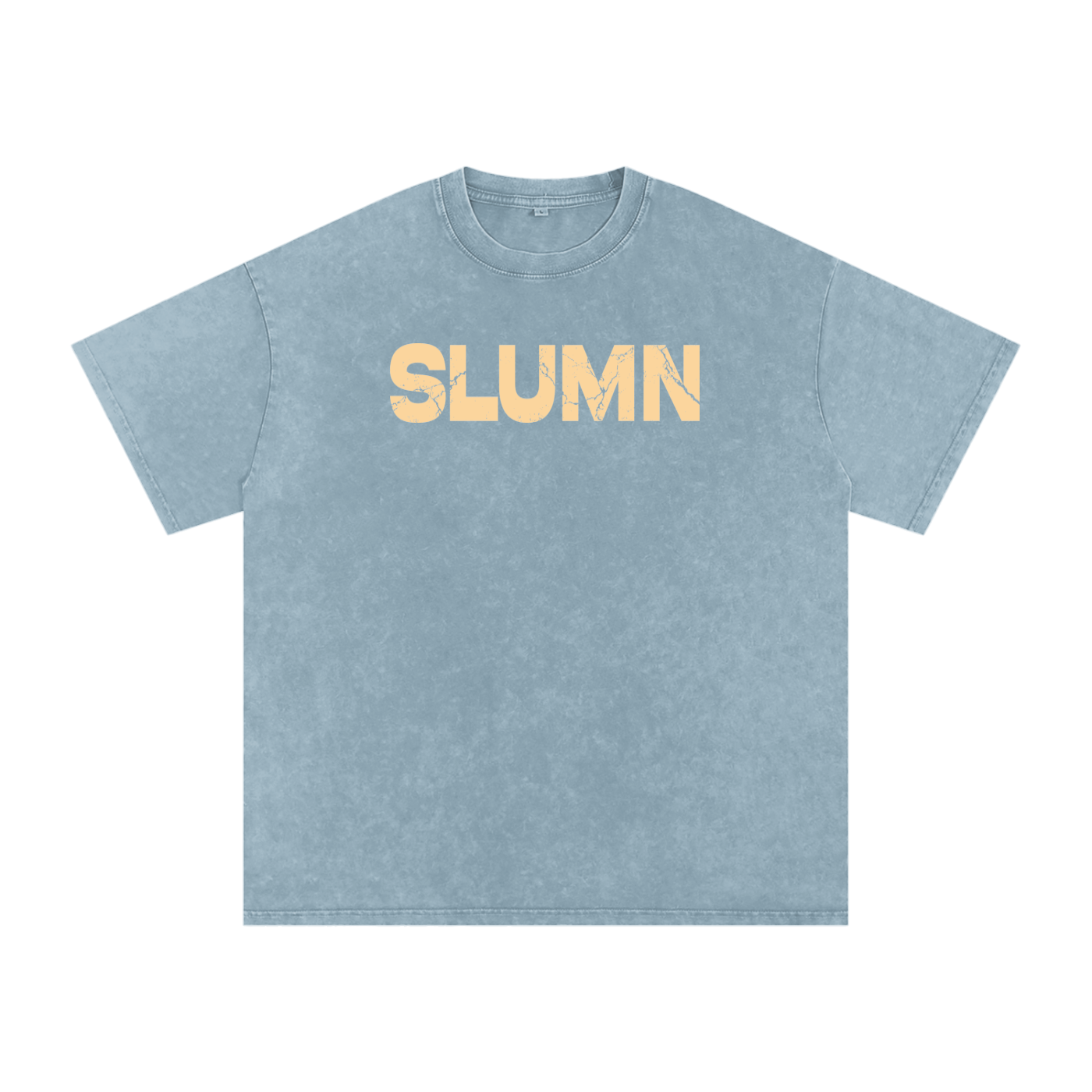 SLUMn Built Different Snow Washed Oversized Cotton T-Shirt