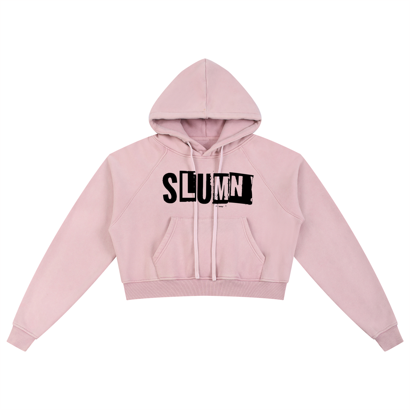 Snow Washed Cropped Hoodie