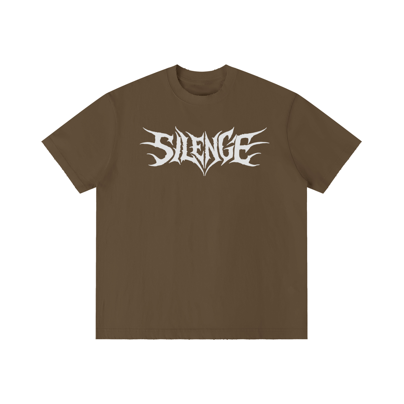 SLUMn SILENCE Vintage Wash Distressed Drop-Shoulder Tee