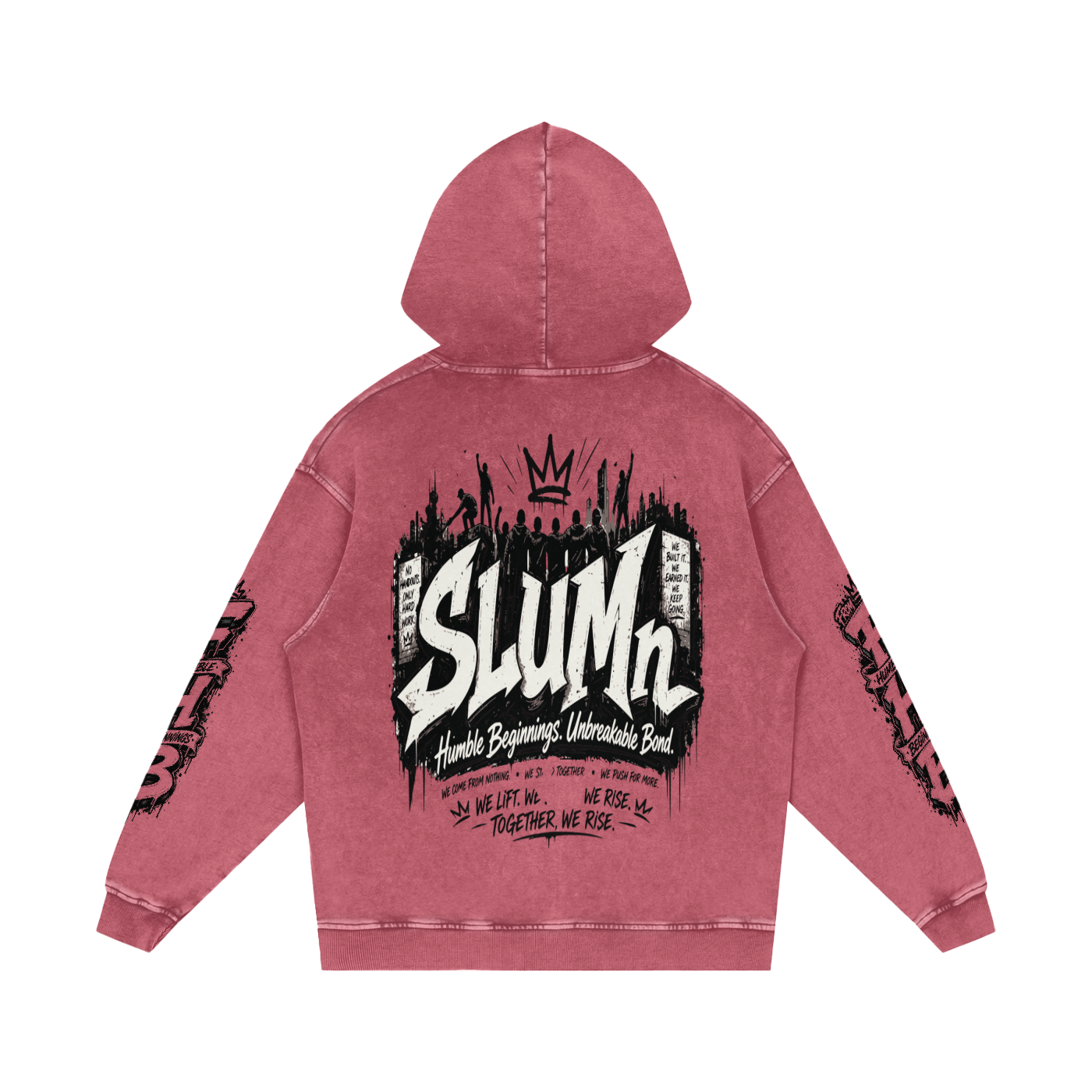 SLUMn 'From Humble Beginnings' Snow Washed Hoodie