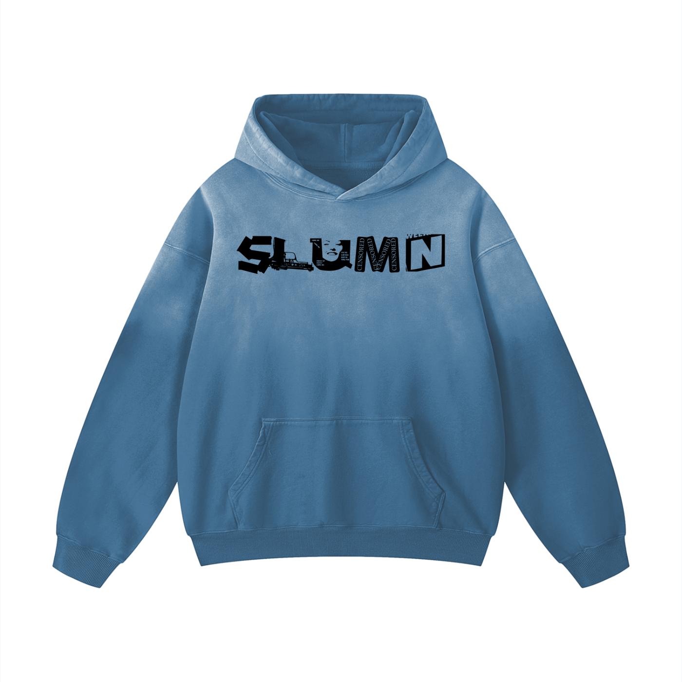 SLUMN Heavyweight Sunfade Oversized Hoodie